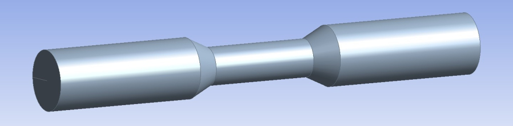 Тело анализируемого потока жидкости при его последовательном сужении и расширении.